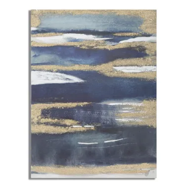 OBRAZ NA PŁÓTNIE DARK BLUE 60X2,7X80 cm
